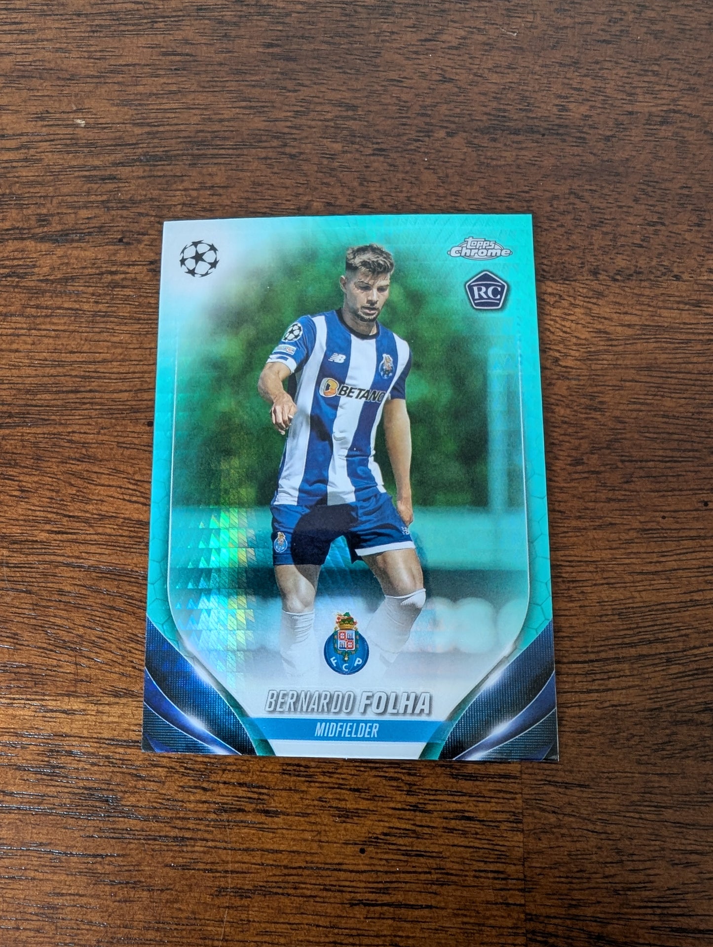 Bernardo Folha - FC Porto - Topps Chrome - #192 - Aqua Prism Refractor - Rookie