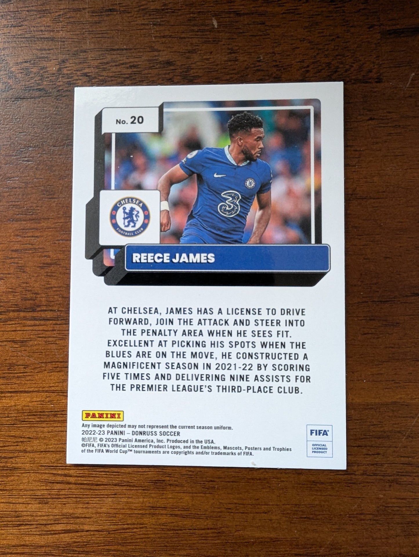 FIFA 2022-23 Panini Donruss - Optic Soccer - Reece James - Chelsea FC - #20