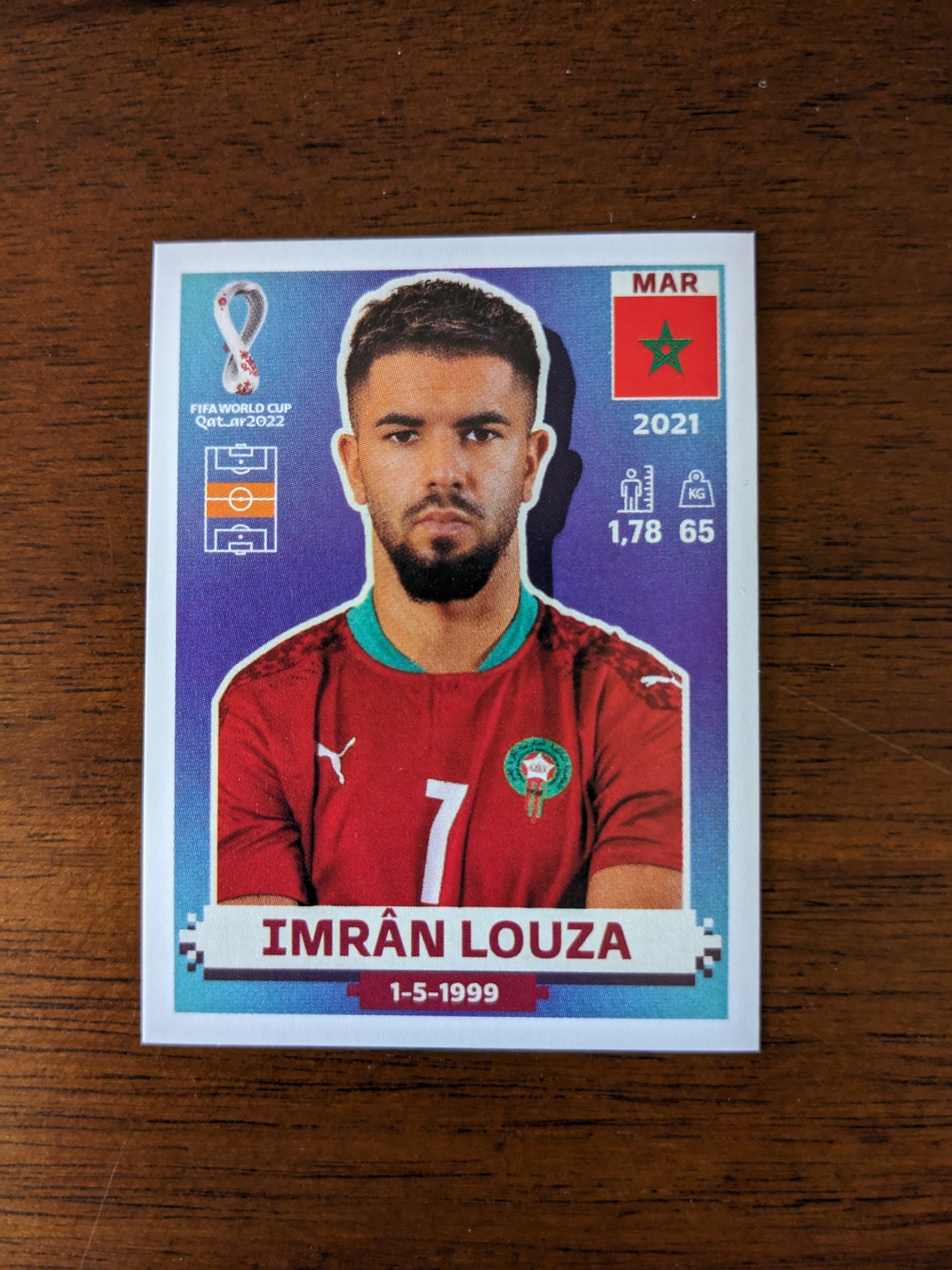2022 Panini World Cup Qatar Stickers - Morocco - MAR8 MAR13 MAR14 MAR19