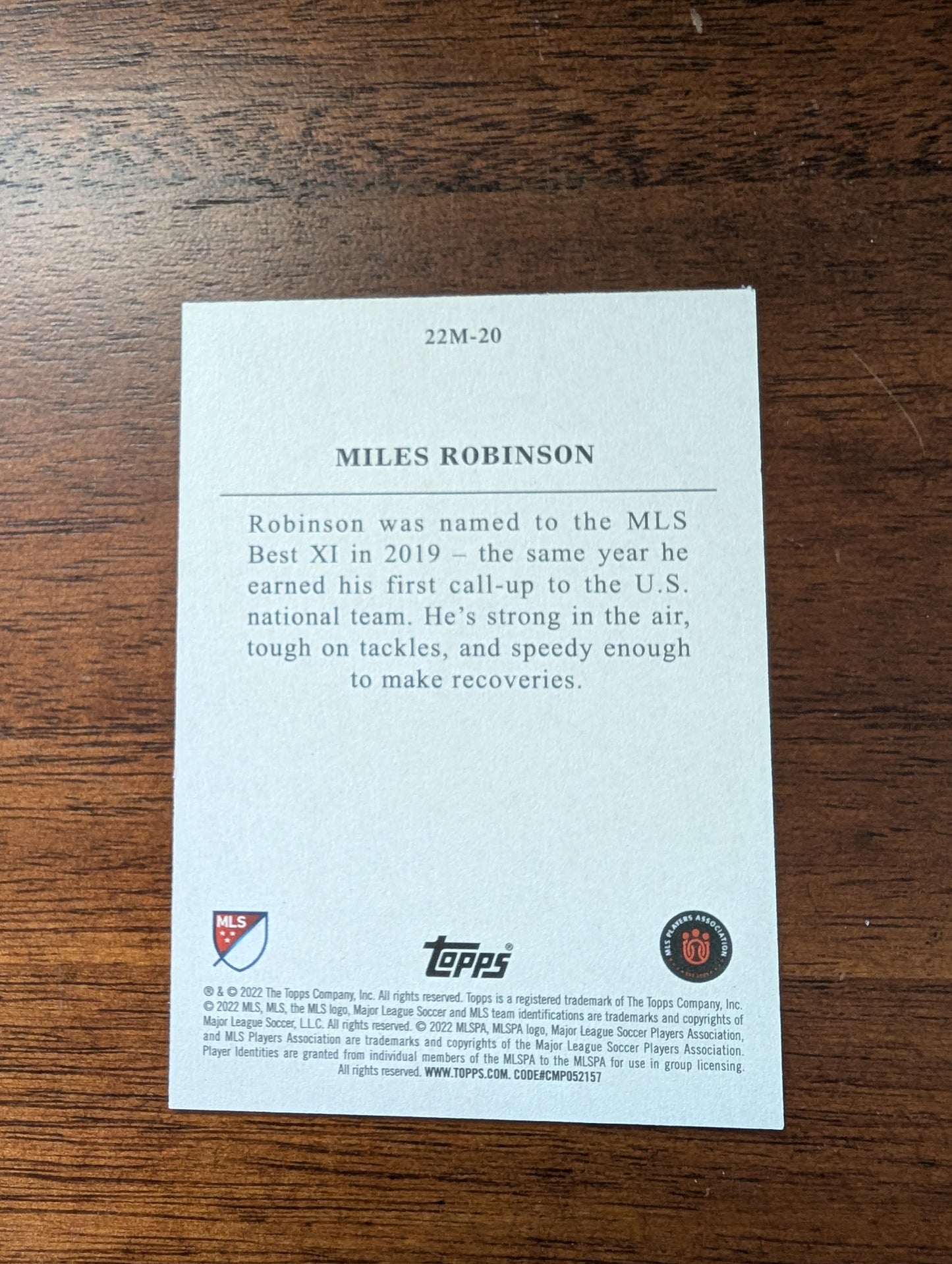 Miles Robinson - Topps Major League Soccer - #22M-20 - MLS Minis