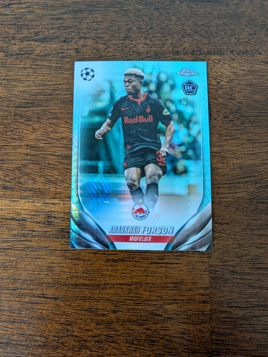 Amankwah Forson - FC Salzburg - Topps Chrome - #118 - Aqua Prism Refractor - Rookie