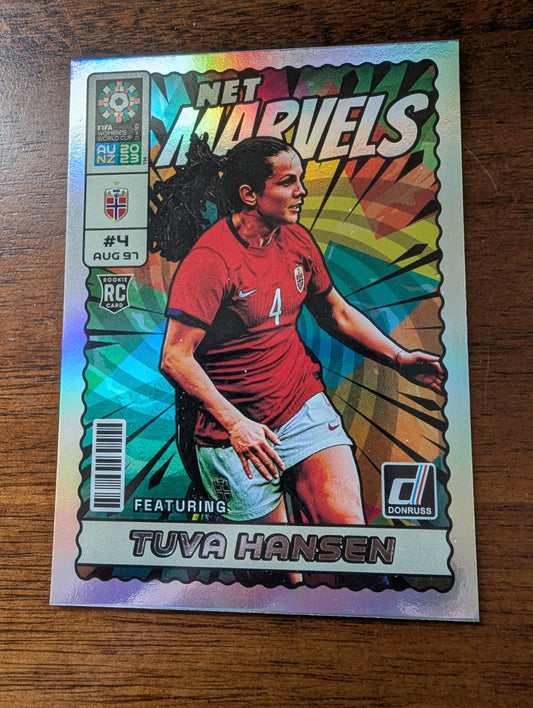 2023 Donruss FIFA Women's World Cup - Tuva Hansen - Norway - Net Marvels - Rookie - #19