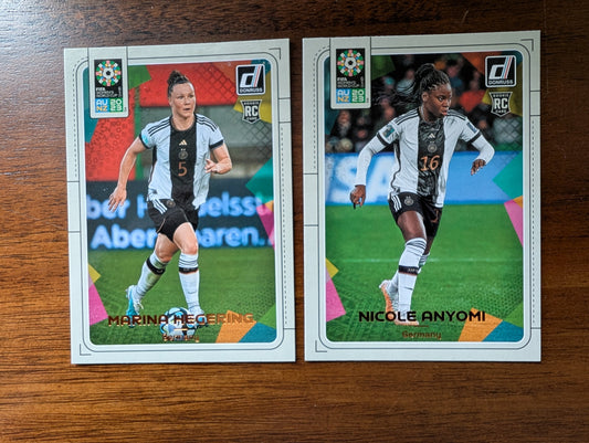 2023 Fifa Women's World Cup - Marina Hegering Rookie #68 - Nicole Anyomi Rookie #72 - Germany