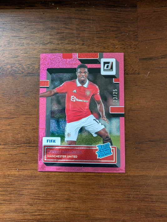 FIFA 2022-23 Panini Donruss - Rated Rookie - Pink - /25 - Tyrell Malacia - #200 - Rookie RC - Manchester United