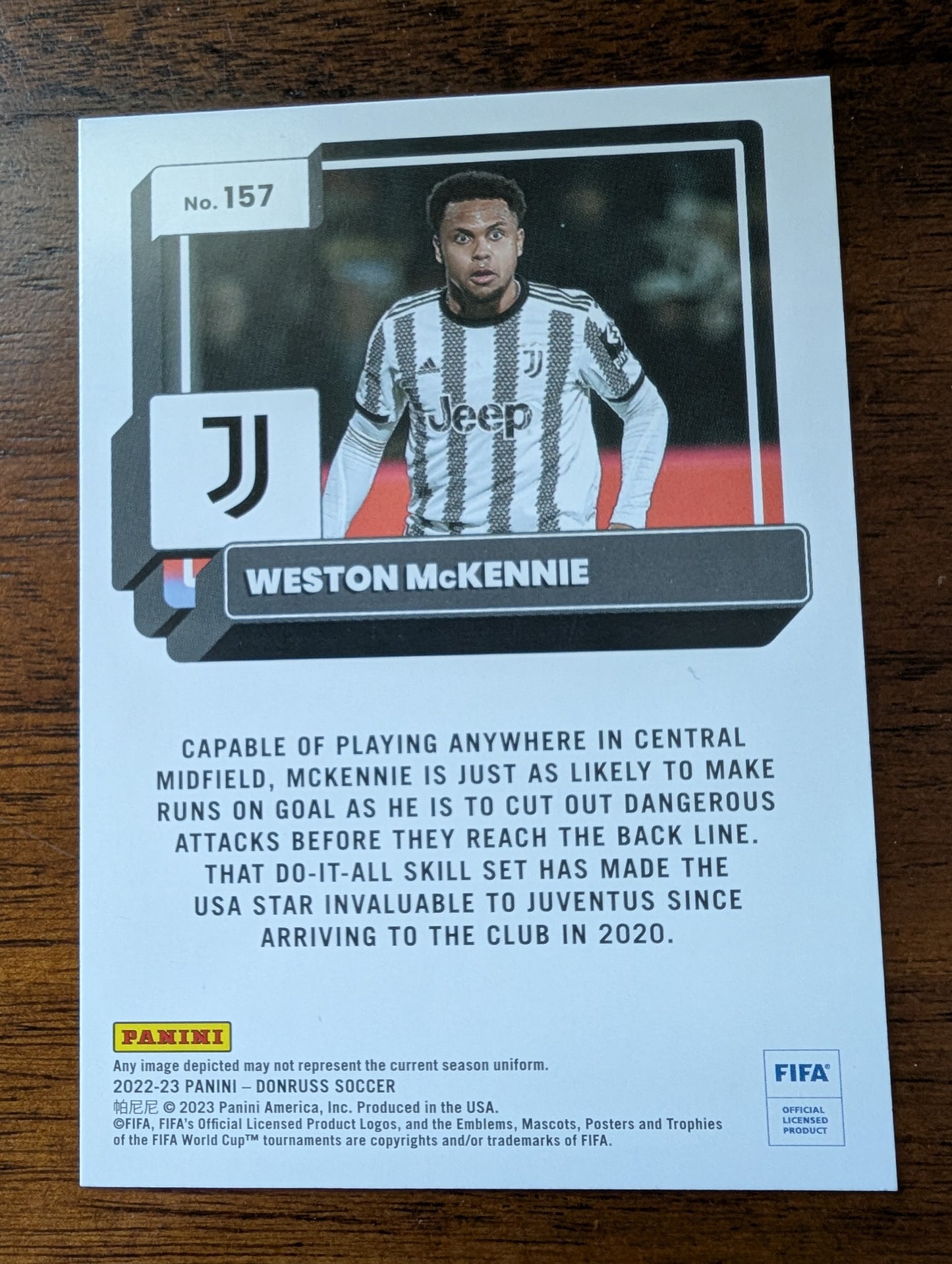 FIFA 2022-23 Panini Donruss - Base - Weston McKennie #157 - Juventus