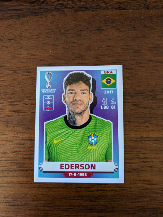 2022 Panini World Cup Qatar Stickers - Brazil - BRA4 BRA5 BRA8 BRA18 BRA19