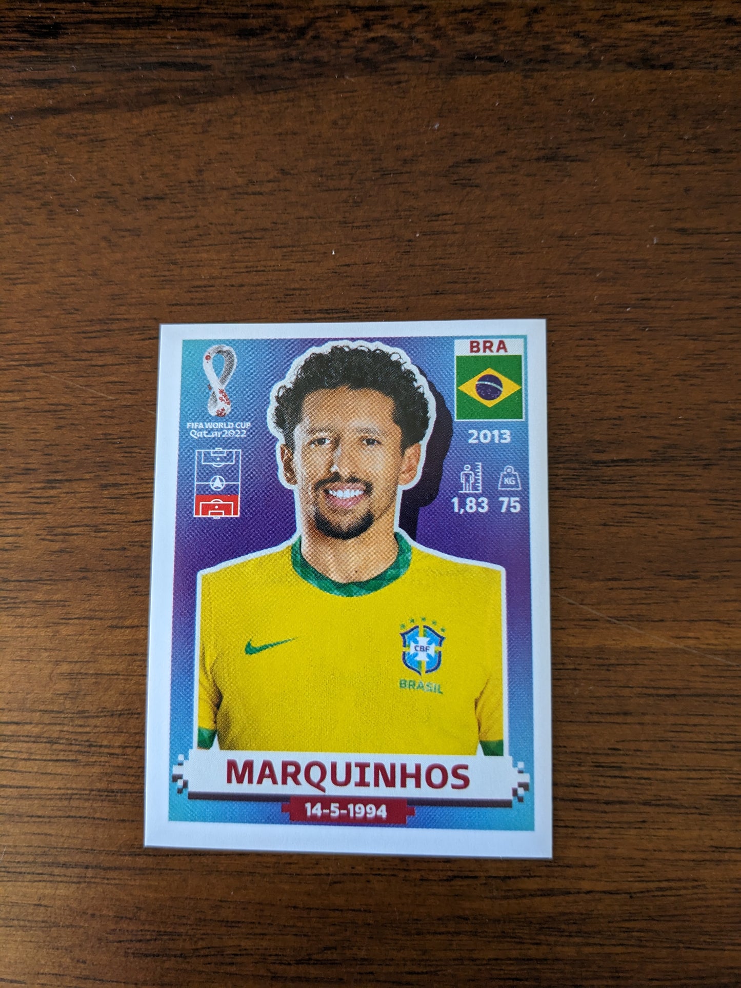 2022 Panini World Cup Qatar Stickers - Brazil - BRA4 BRA5 BRA8 BRA18 BRA19