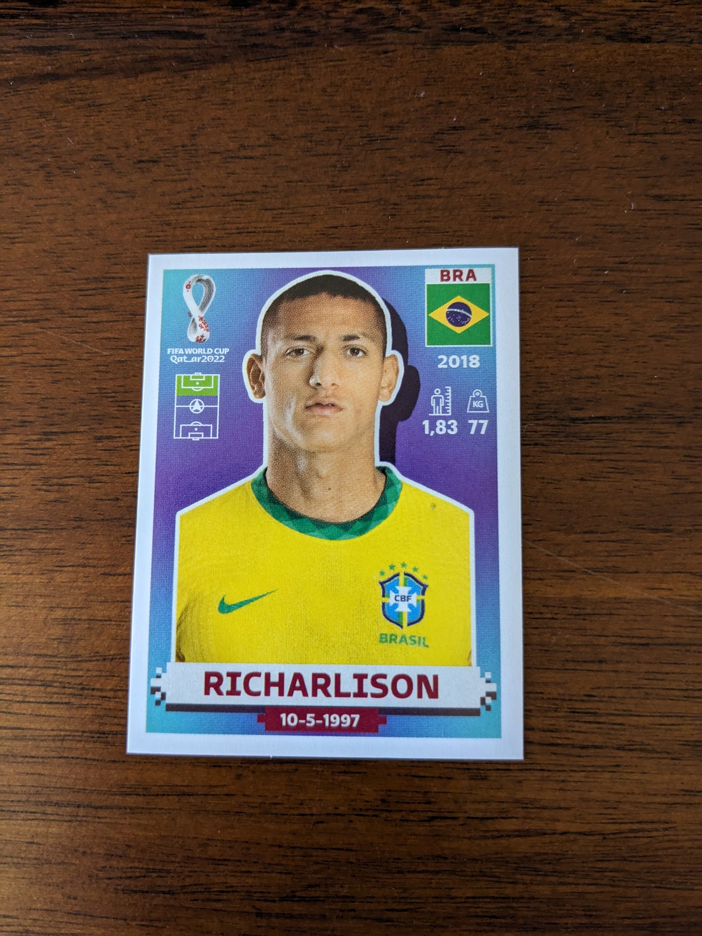 2022 Panini World Cup Qatar Stickers - Brazil - BRA4 BRA5 BRA8 BRA18 BRA19