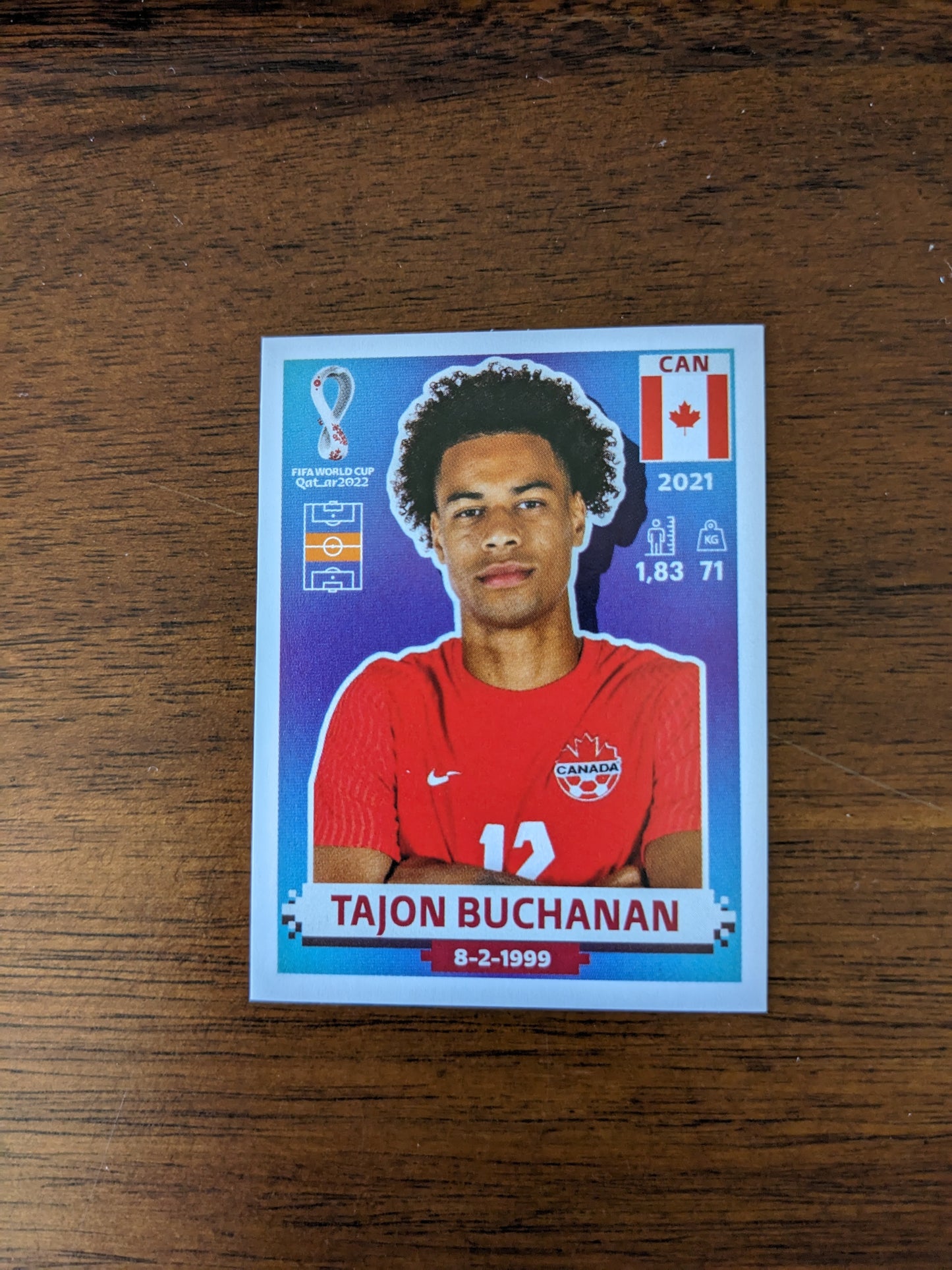 2022 Panini World Cup Qatar Stickers - Canada - CAN6 CAN11 CAN15 CAN16
