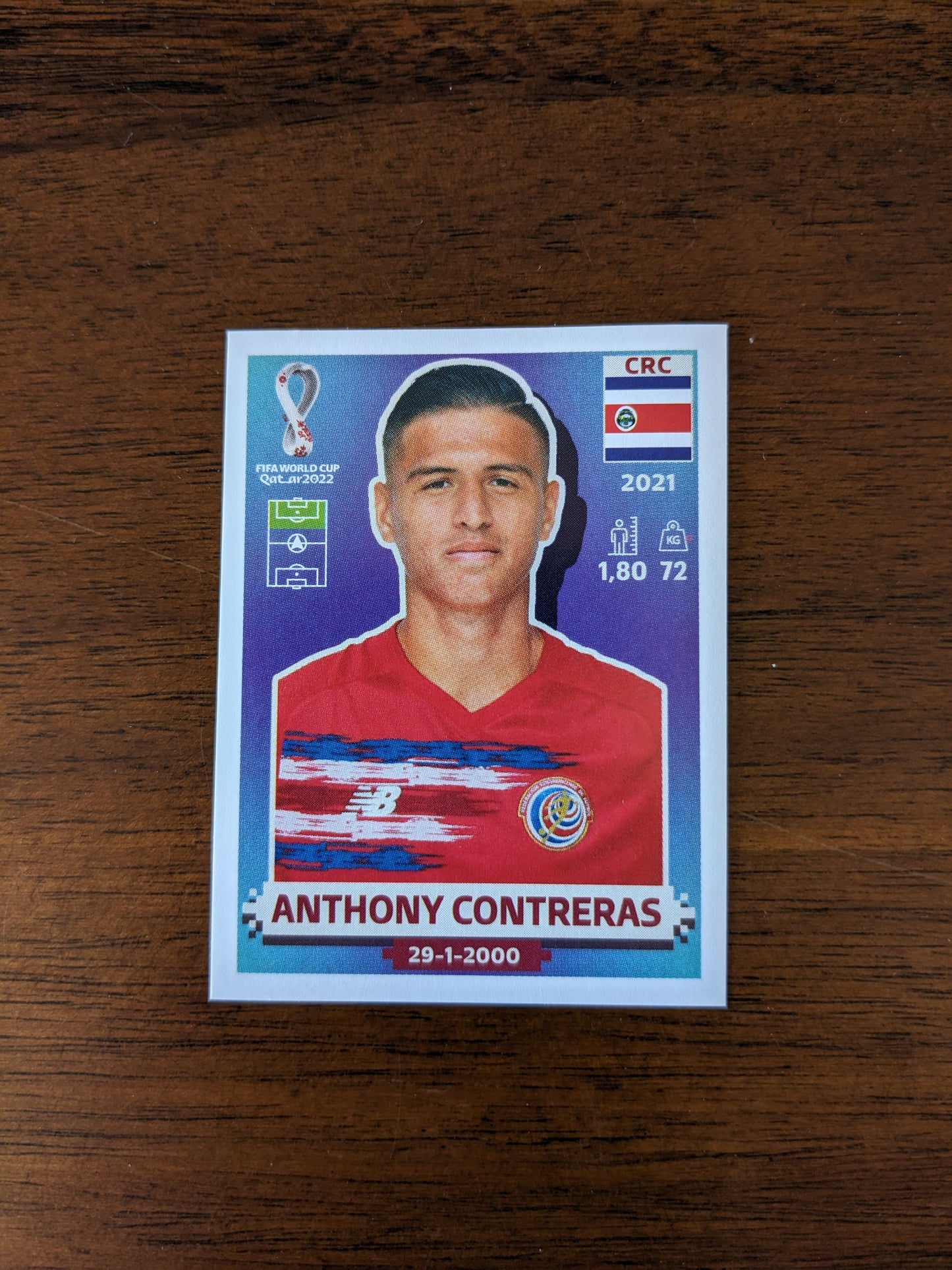 2022 Panini World Cup Qatar Stickers - Costa Rica - CRC3 CRC4 CRC5 CRC12 CRC15 CRC18 CRC20