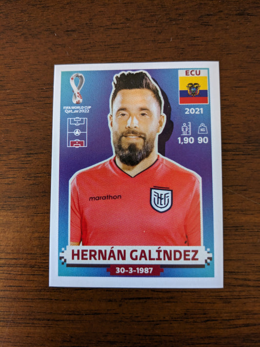 2022 Panini World Cup Qatar Stickers - Ecuador - ECU3 ECU4 ECU5 ECU14 ECU17