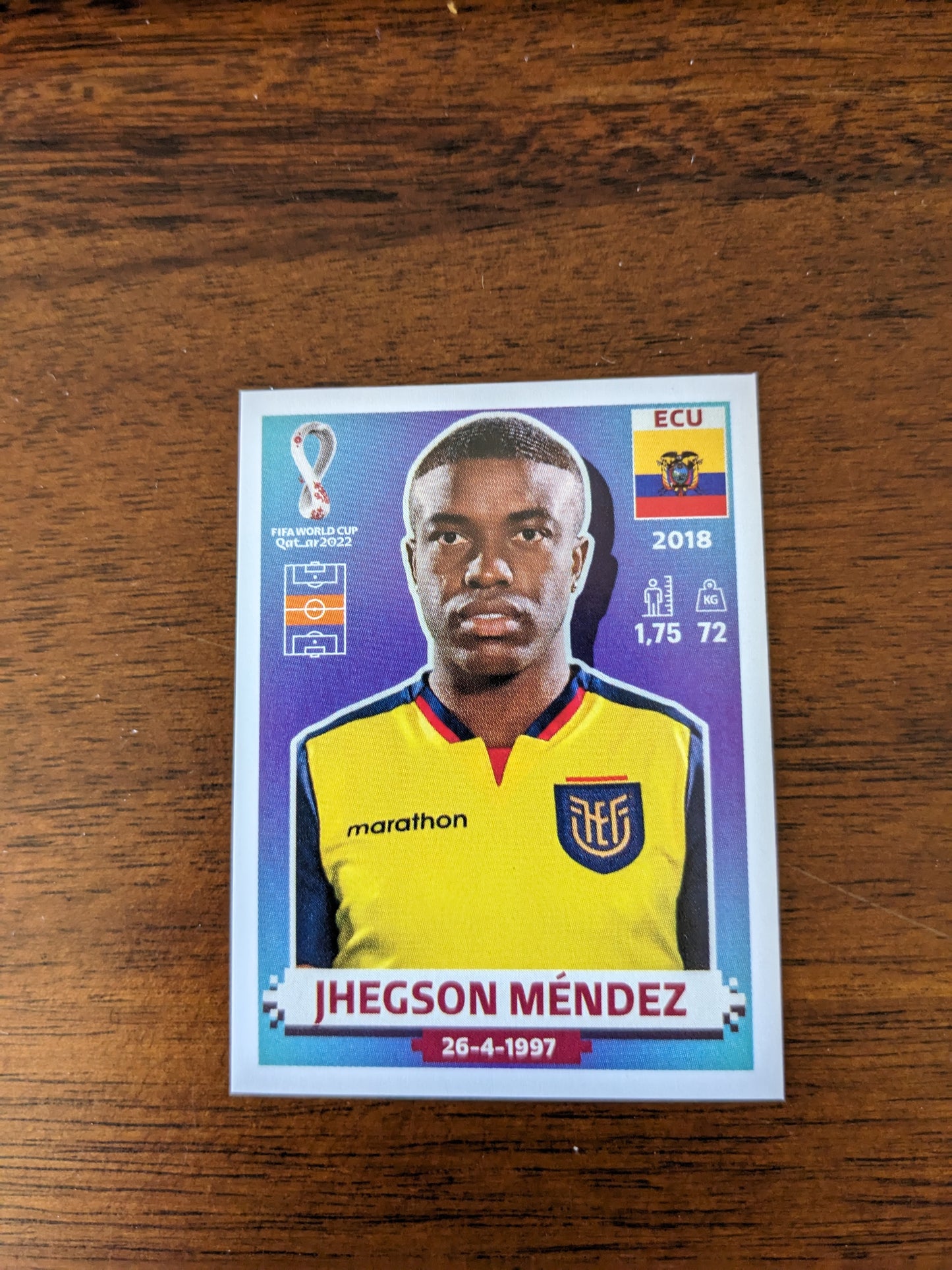 2022 Panini World Cup Qatar Stickers - Ecuador - ECU3 ECU4 ECU5 ECU14 ECU17