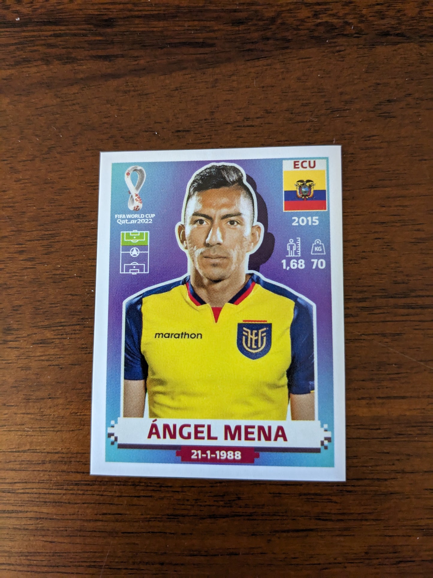 2022 Panini World Cup Qatar Stickers - Ecuador - ECU3 ECU4 ECU5 ECU14 ECU17