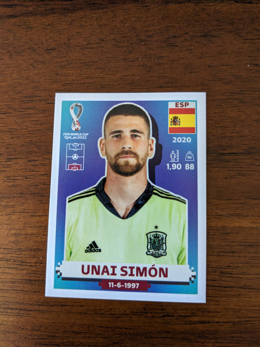 2022 Panini World Cup Qatar Stickers - Spain - ESP3 ESP4 ESP7 ESP10