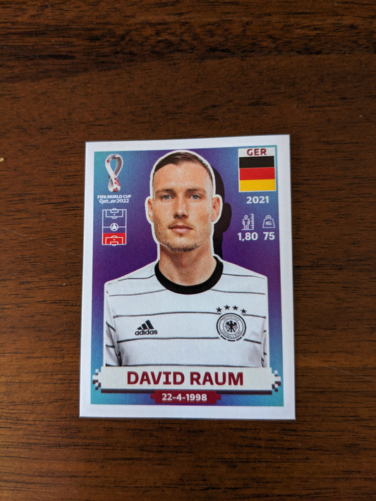 2022 Panini World Cup Qatar Stickers - Germany - GER8 GER10 GER11 GER19 GER20