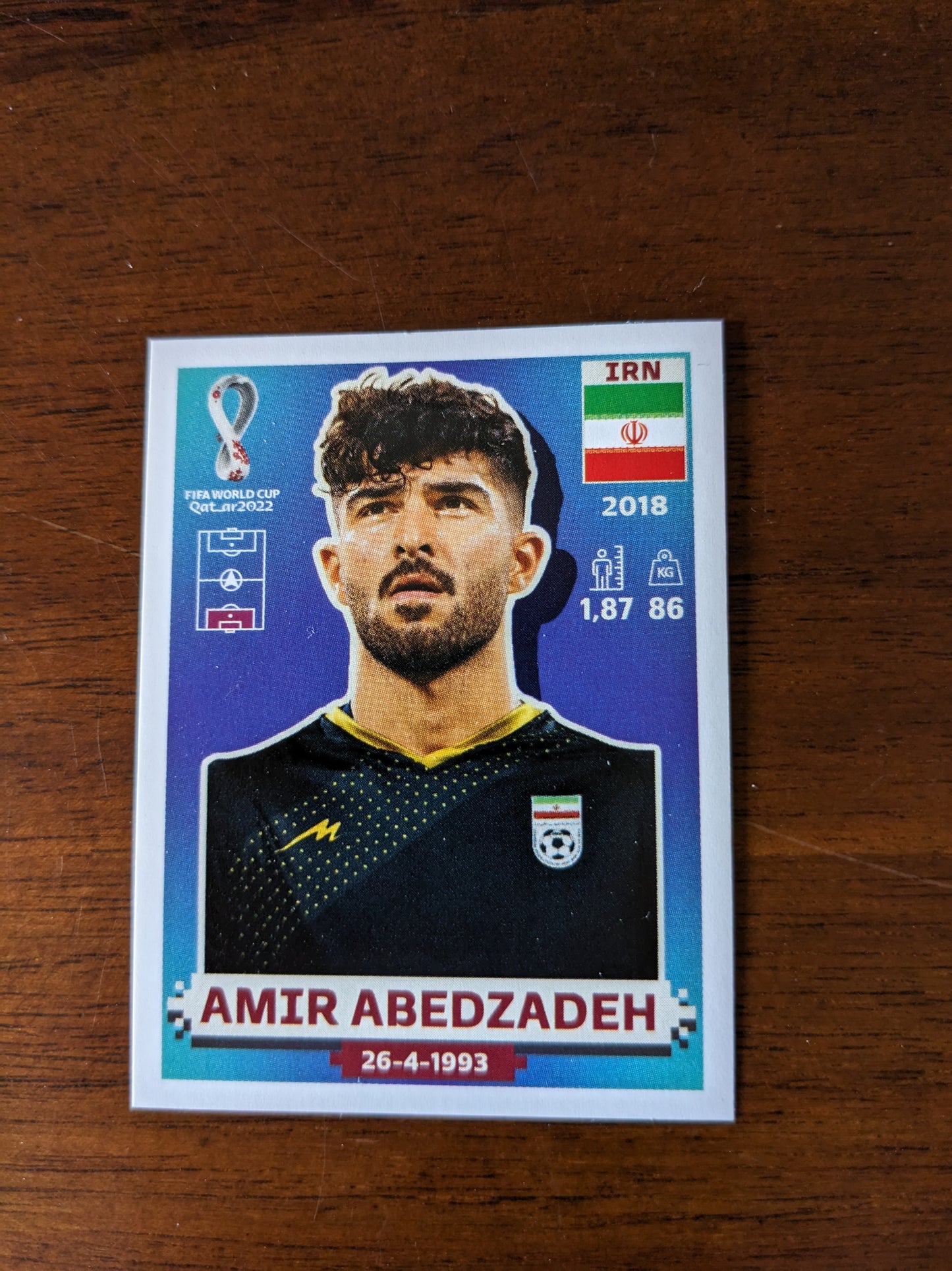 2022 Panini World Cup Qatar Stickers - Iran - IRN3 IRN4 IRN6 IRN8 IRN9 IRN12 IRN13 IRN18 IRN19