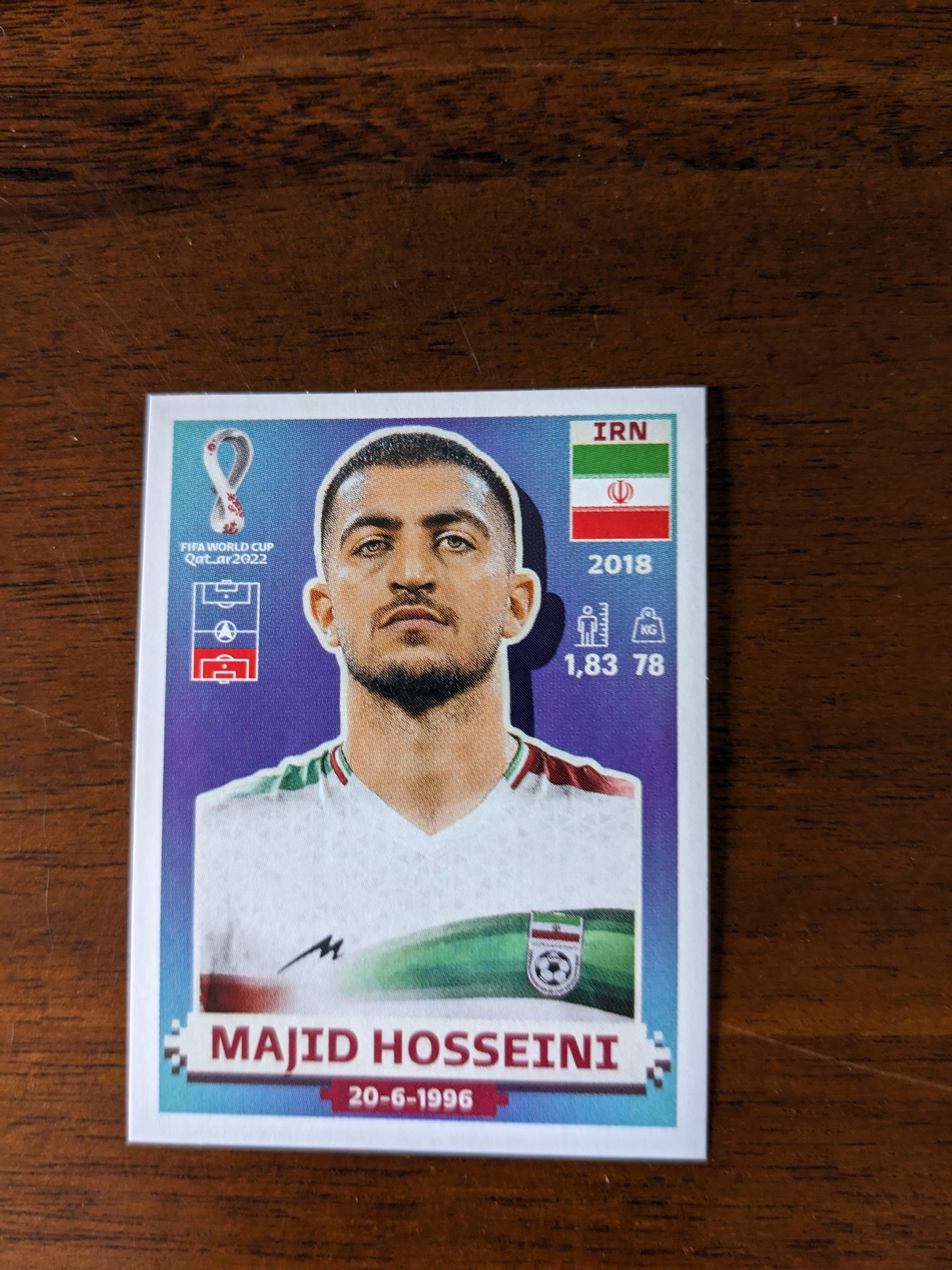 2022 Panini World Cup Qatar Stickers - Iran - IRN3 IRN4 IRN6 IRN8 IRN9 IRN12 IRN13 IRN18 IRN19