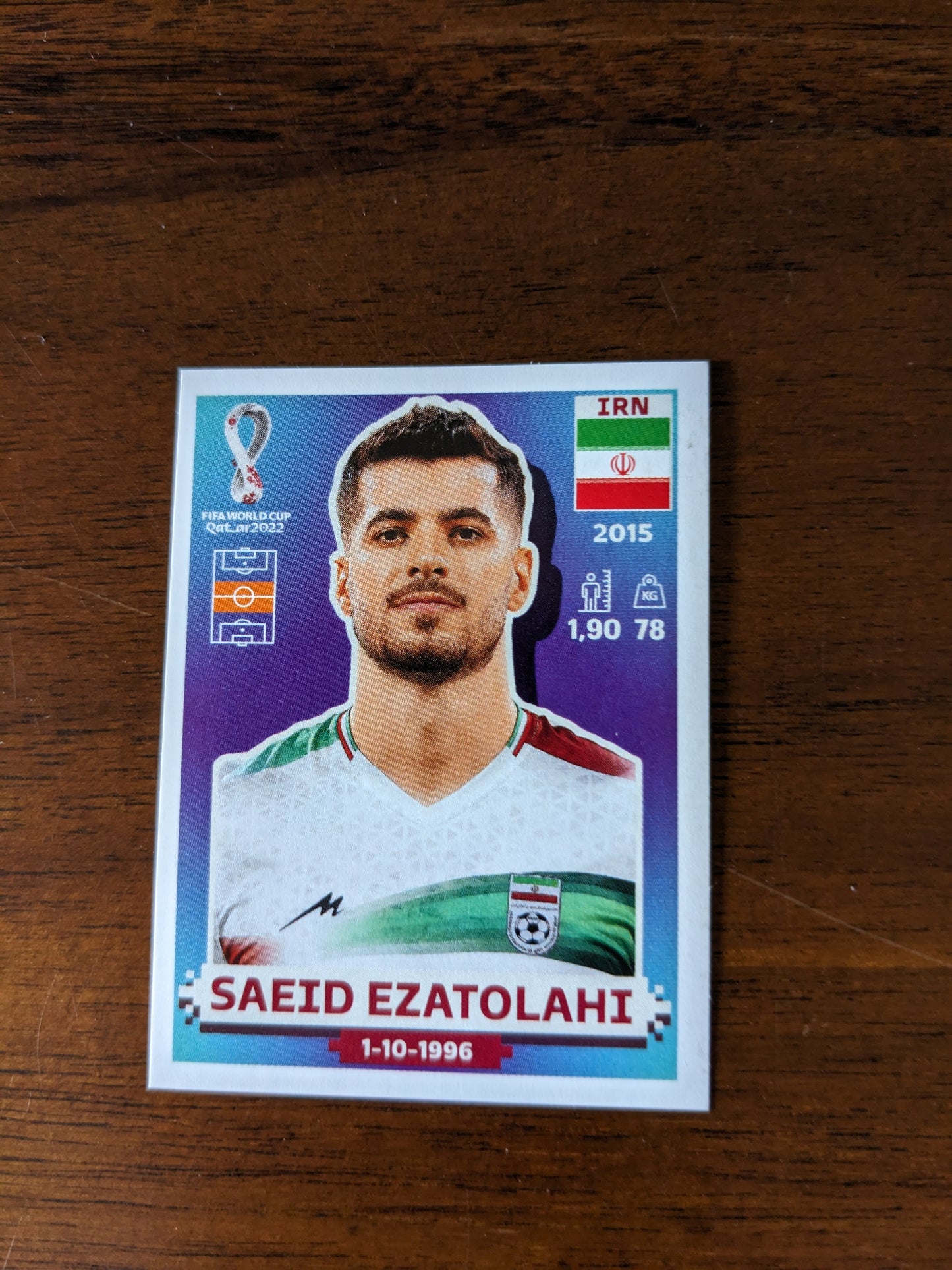 2022 Panini World Cup Qatar Stickers - Iran - IRN3 IRN4 IRN6 IRN8 IRN9 IRN12 IRN13 IRN18 IRN19
