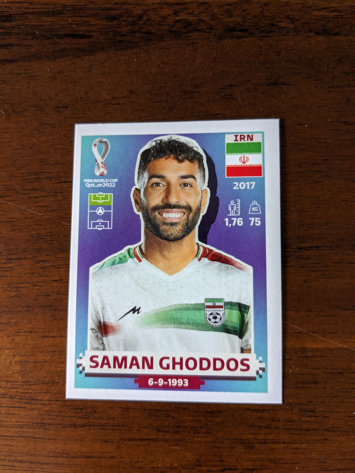 2022 Panini World Cup Qatar Stickers - Iran - IRN3 IRN4 IRN6 IRN8 IRN9 IRN12 IRN13 IRN18 IRN19
