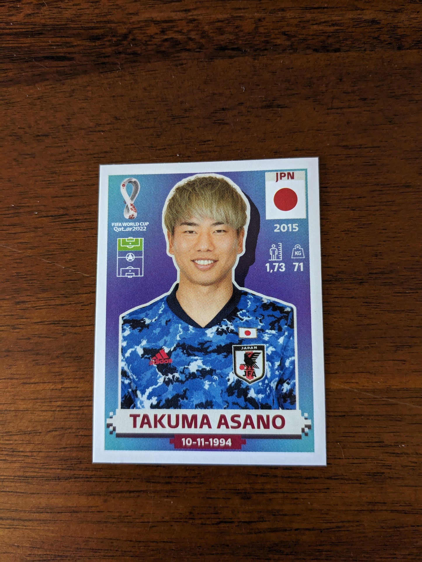 2022 Panini World Cup Qatar Stickers - Japan - JPN8 JPN14 JPN15 JPN20