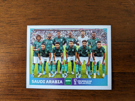 2022 Panini World Cup Qatar Stickers - Saudi Arabia - KSA1 KSA6