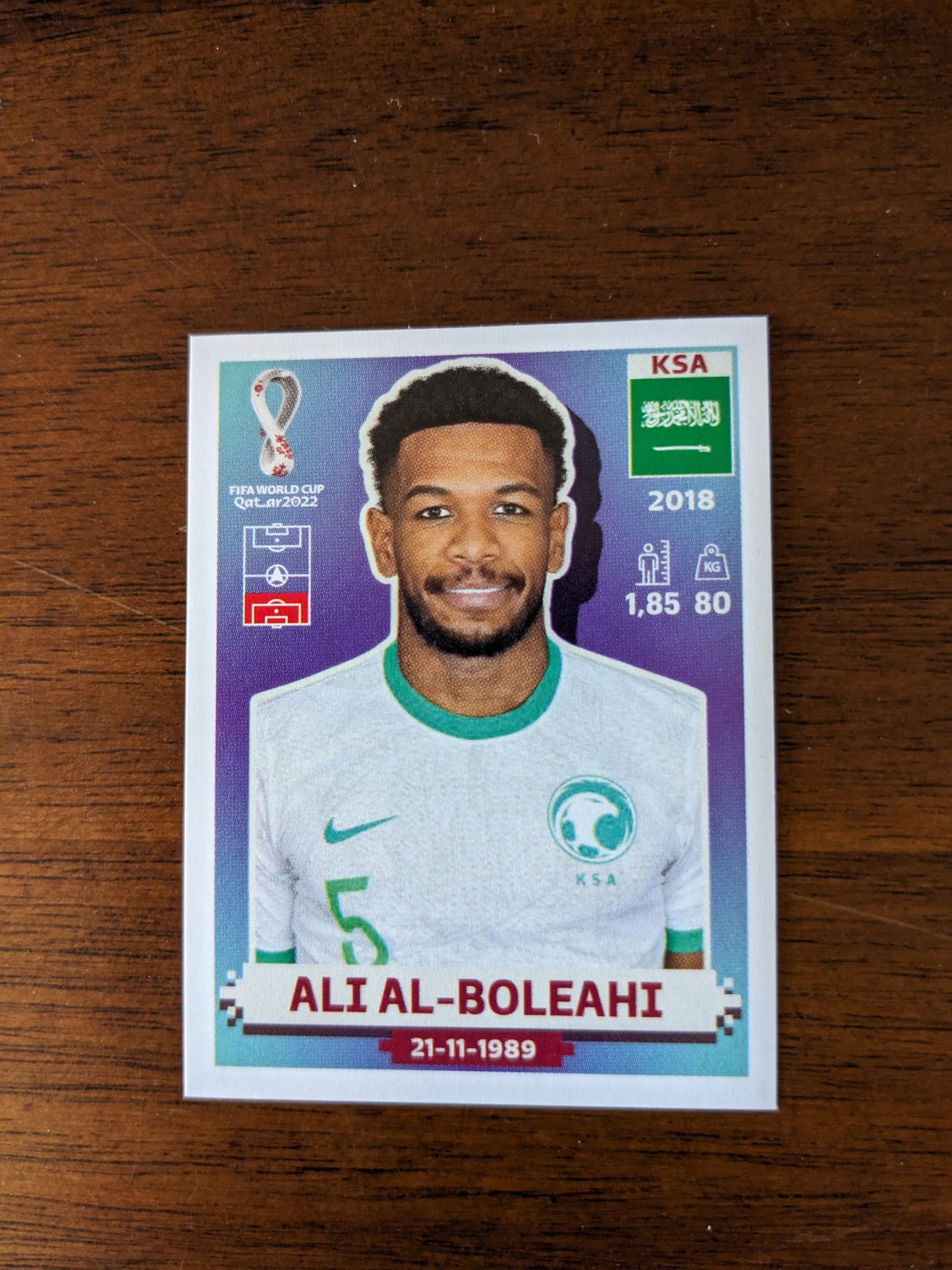 2022 Panini World Cup Qatar Stickers - Saudi Arabia - KSA1 KSA6