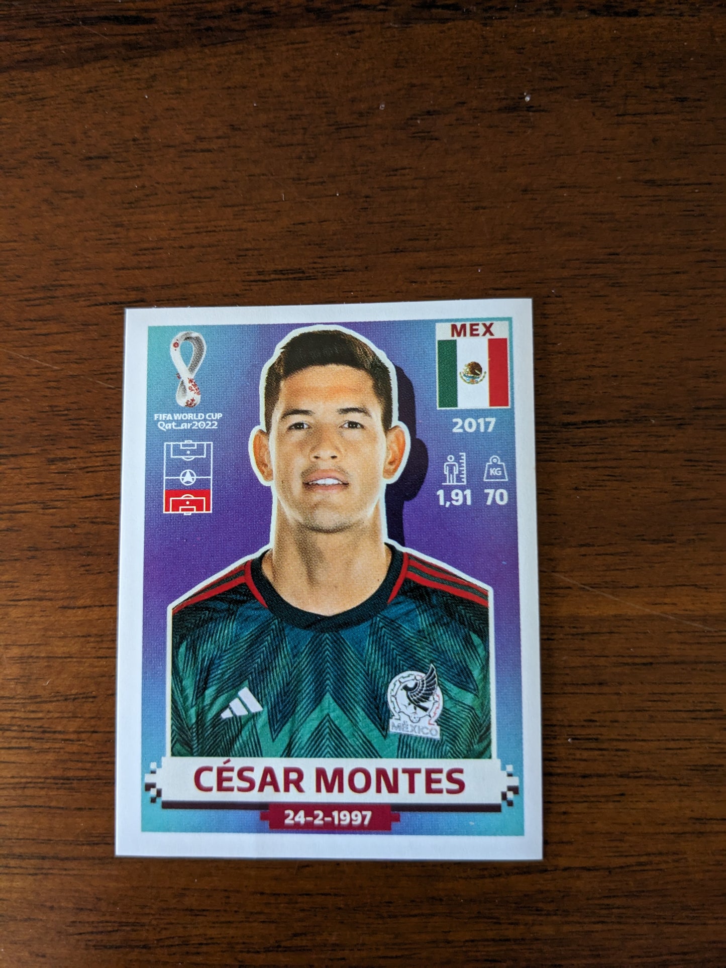 2022 Panini World Cup Qatar Stickers - Mexico - MEX3 MEX4 MEX5 MEX7 MEX9 MEX16 MEX17