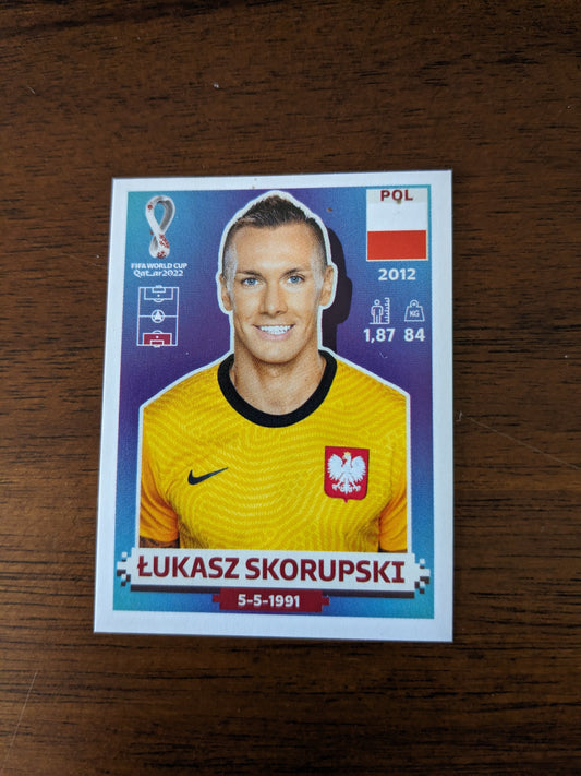 2022 Panini World Cup Qatar Stickers - Poland - POL4 POL12