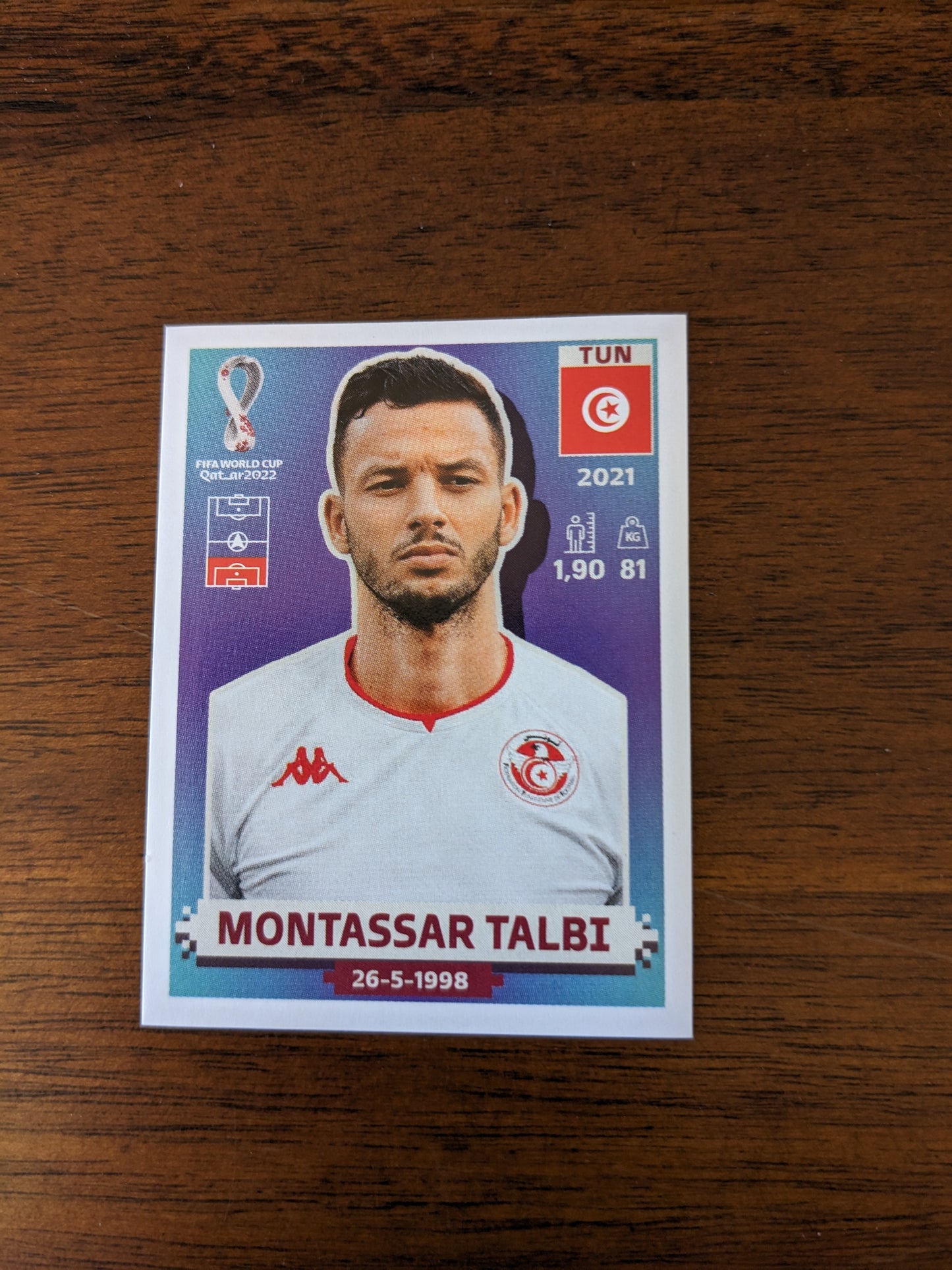2022 Panini World Cup Qatar Stickers - Tunisia - TUN11 TUN13