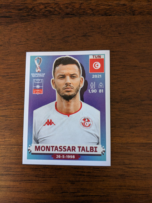 2022 Panini World Cup Qatar Stickers - Tunisia - TUN11 TUN13