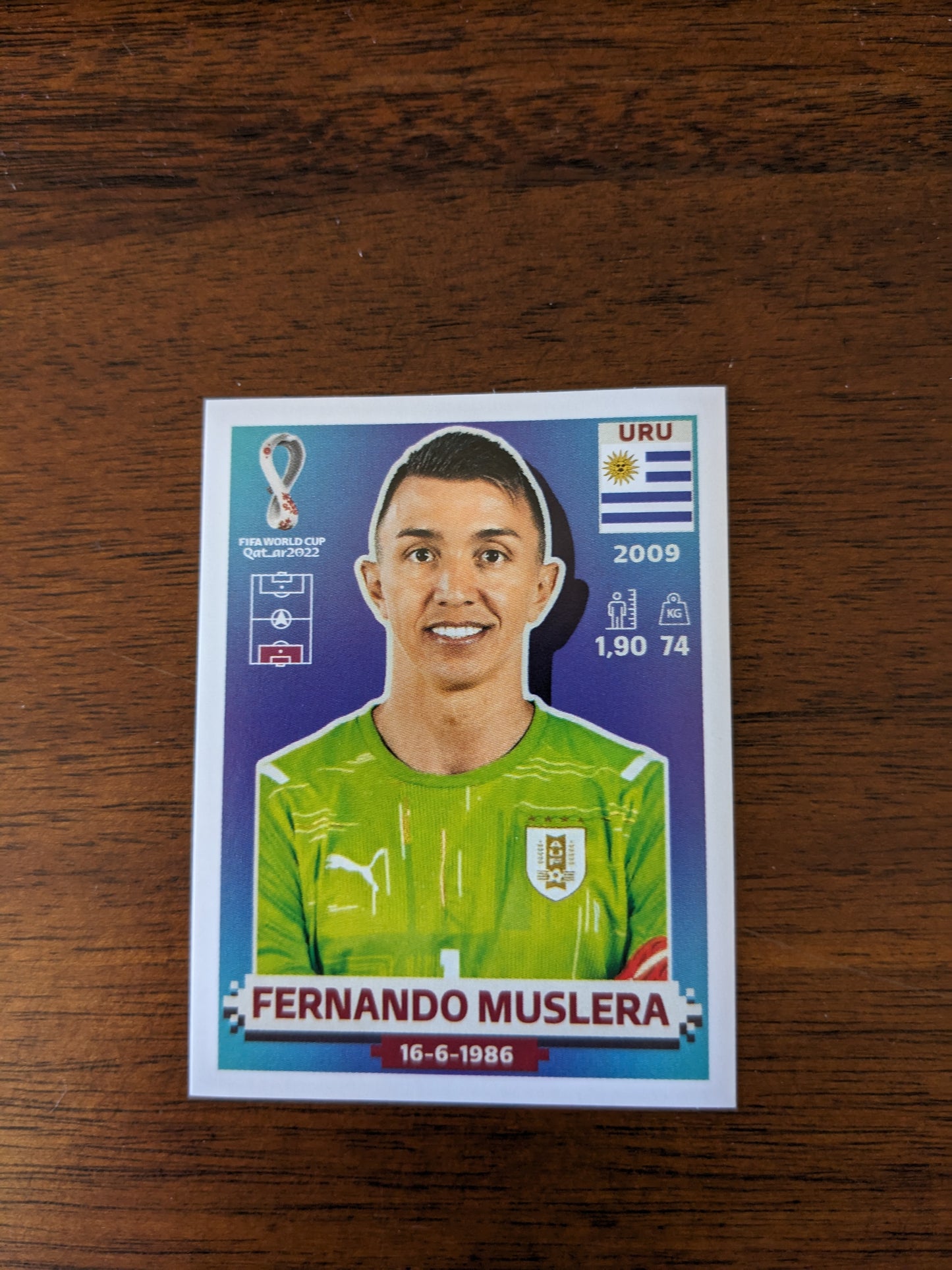 2022 Panini World Cup Qatar Stickers - Uruguay - URU1 URU3 URU6 URU8 URU9 URU11 URU14