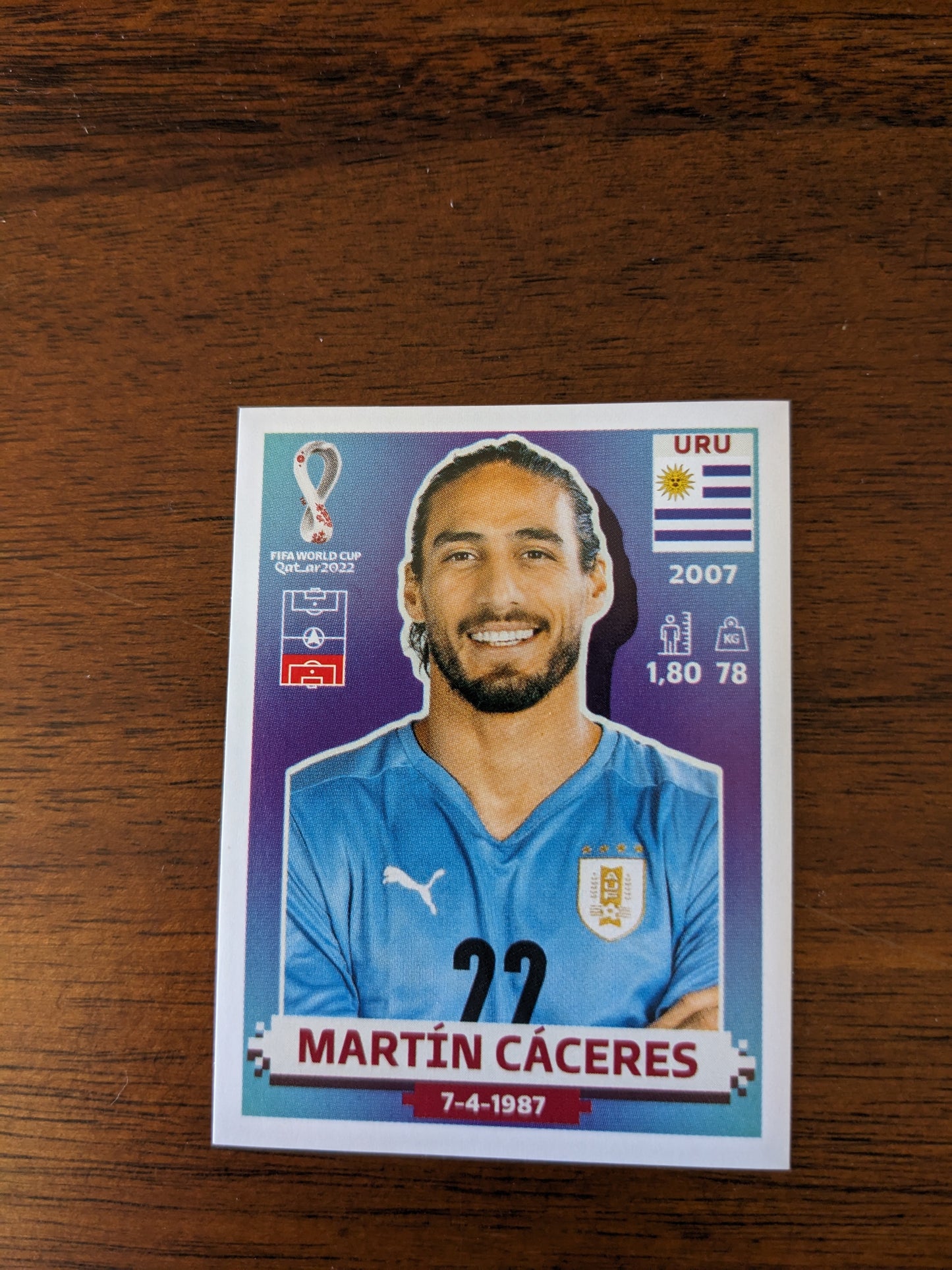 2022 Panini World Cup Qatar Stickers - Uruguay - URU1 URU3 URU6 URU8 URU9 URU11 URU14