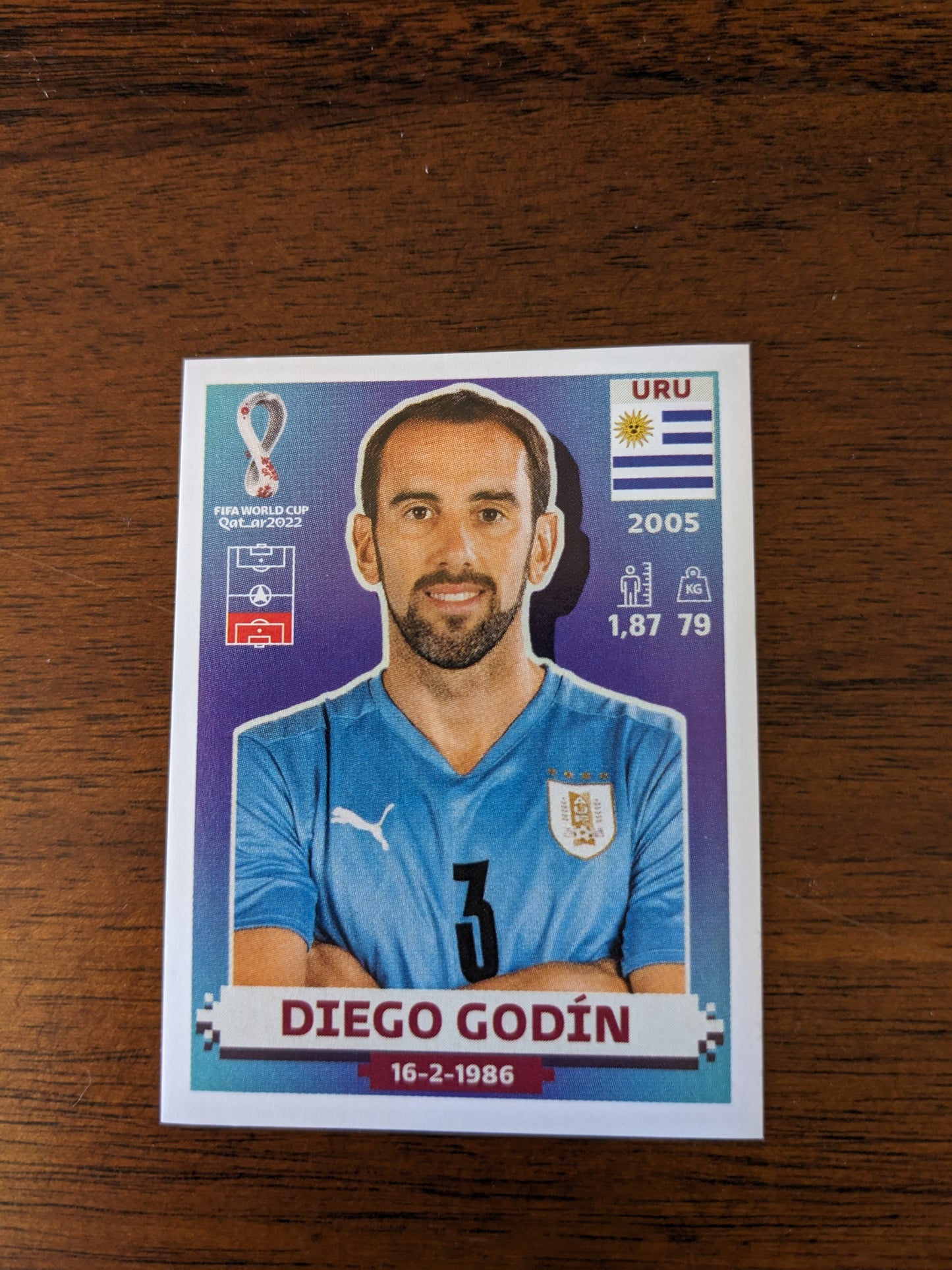 2022 Panini World Cup Qatar Stickers - Uruguay - URU1 URU3 URU6 URU8 URU9 URU11 URU14