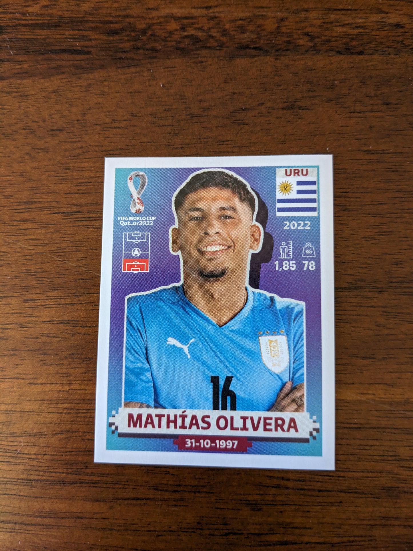 2022 Panini World Cup Qatar Stickers - Uruguay - URU1 URU3 URU6 URU8 URU9 URU11 URU14