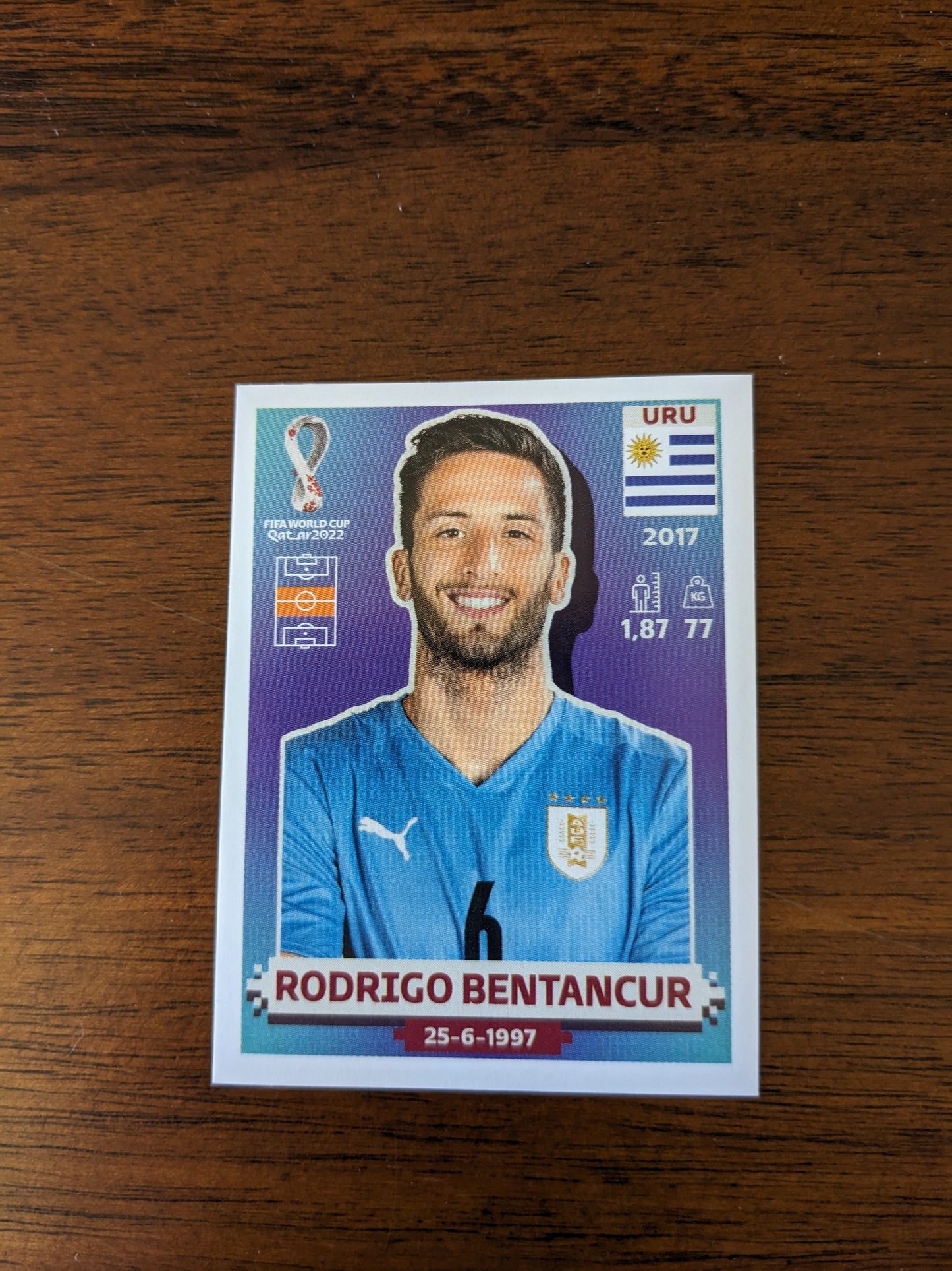 2022 Panini World Cup Qatar Stickers - Uruguay - URU1 URU3 URU6 URU8 URU9 URU11 URU14