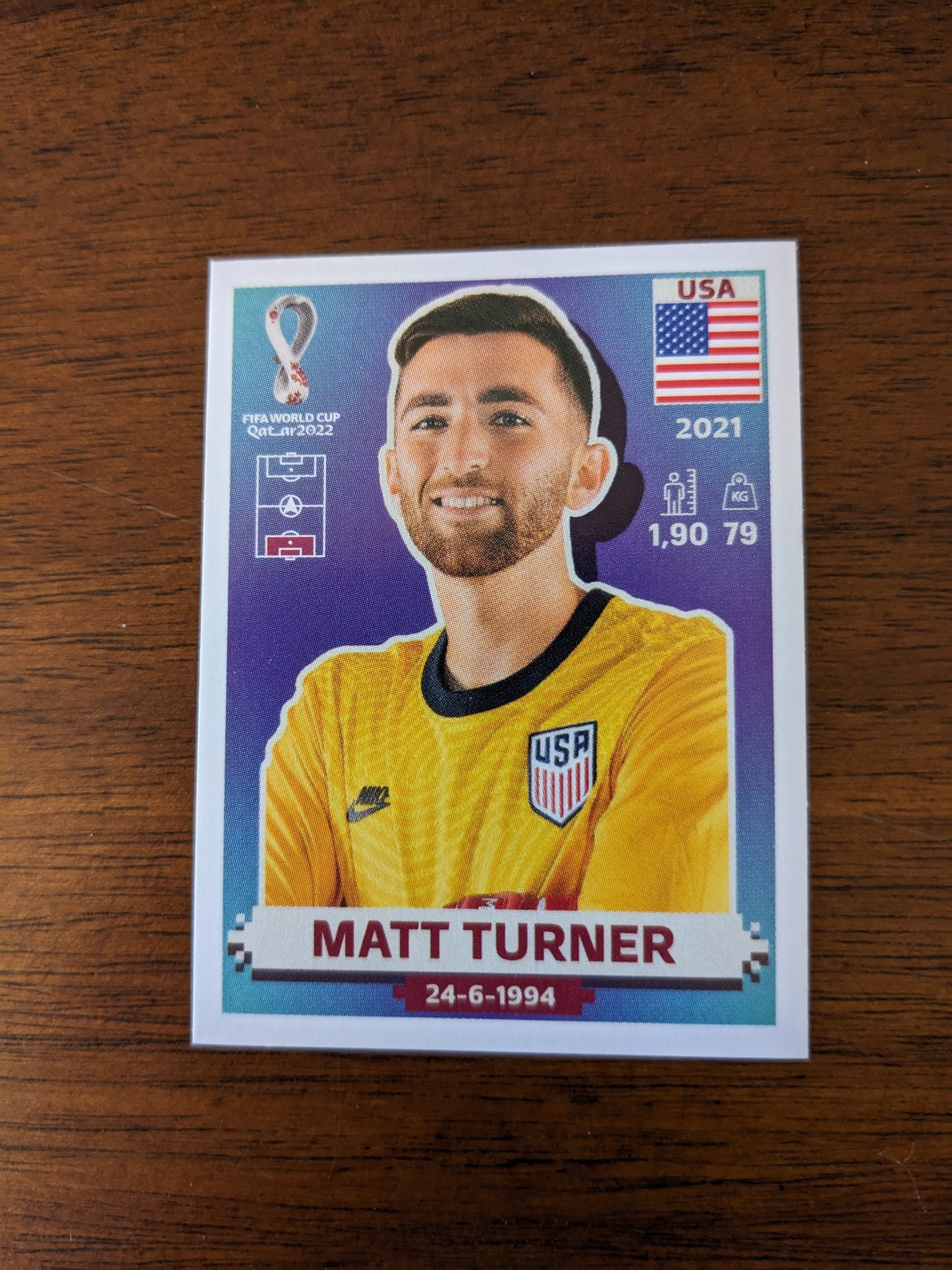 2022 Panini World Cup Qatar Stickers - USA - USA1 USA3 USA6 USA8 USA11 USA12 USA13 USA14 USA15 USA17