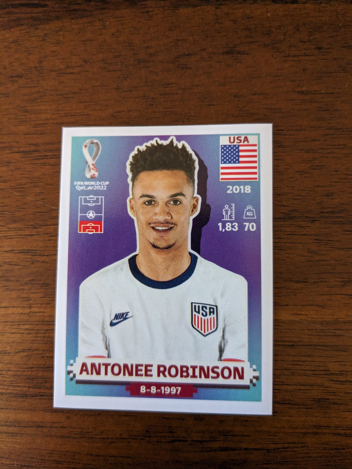 2022 Panini World Cup Qatar Stickers - USA - USA1 USA3 USA6 USA8 USA11 USA12 USA13 USA14 USA15 USA17