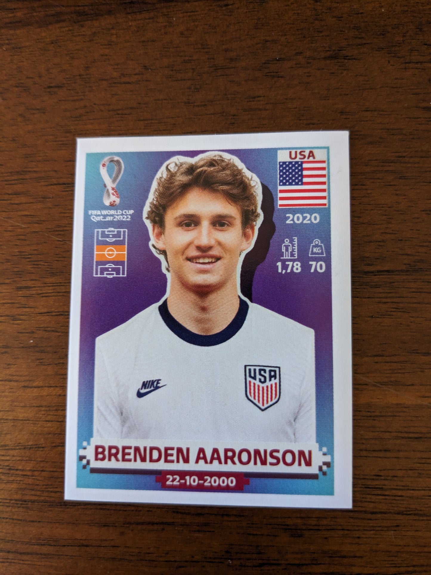 2022 Panini World Cup Qatar Stickers - USA - USA1 USA3 USA6 USA8 USA11 USA12 USA13 USA14 USA15 USA17