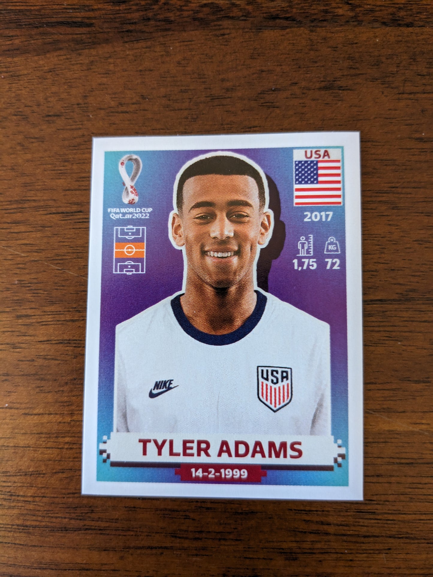2022 Panini World Cup Qatar Stickers - USA - USA1 USA3 USA6 USA8 USA11 USA12 USA13 USA14 USA15 USA17