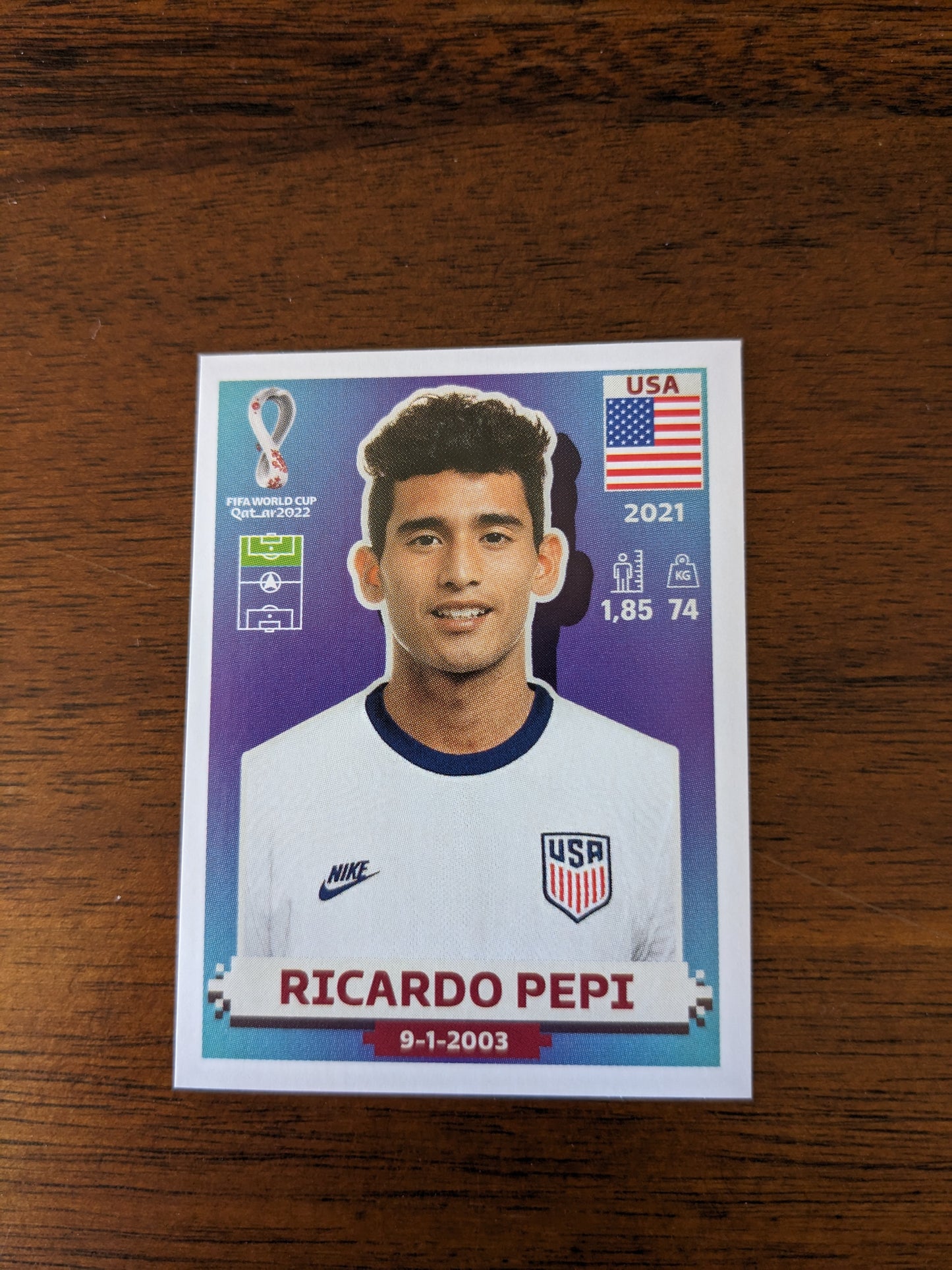 2022 Panini World Cup Qatar Stickers - USA - USA1 USA3 USA6 USA8 USA11 USA12 USA13 USA14 USA15 USA17