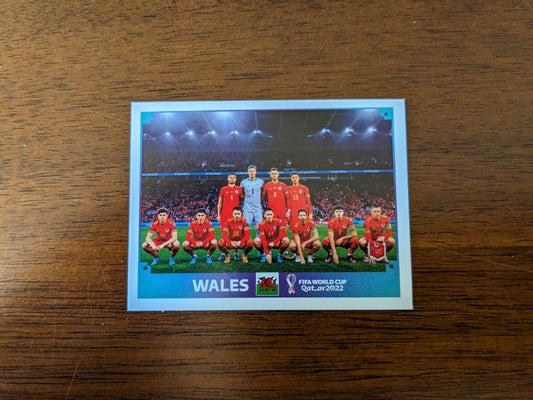 2022 Panini World Cup Qatar Stickers - Wales - WAL1 WAL11 WAL12