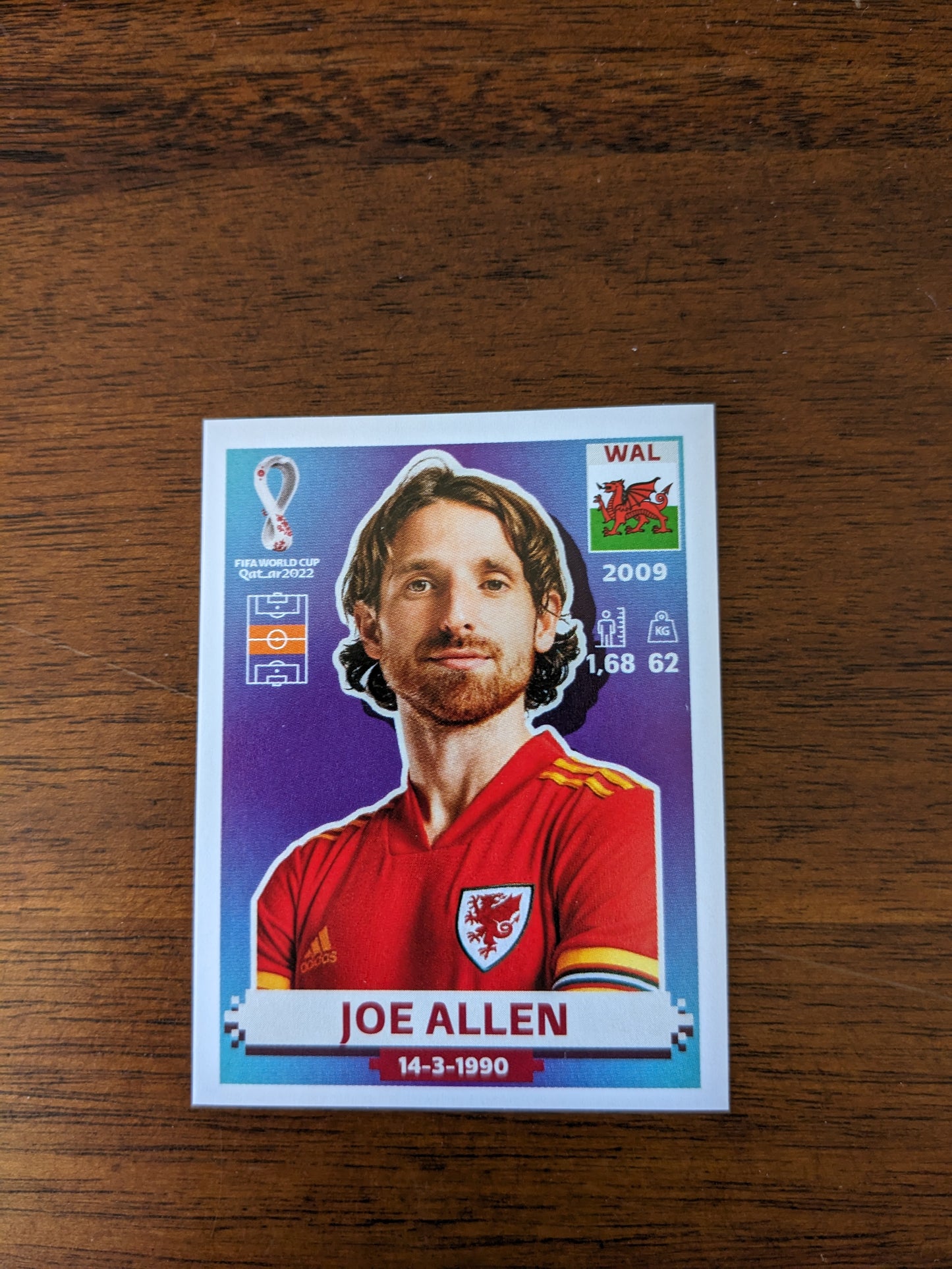 2022 Panini World Cup Qatar Stickers - Wales - WAL1 WAL11 WAL12