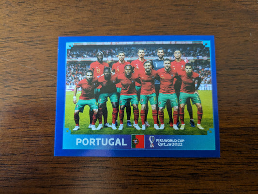 2022 Panini World Cup Qatar Stickers - Parallels Blue - Team Portugal - POR1