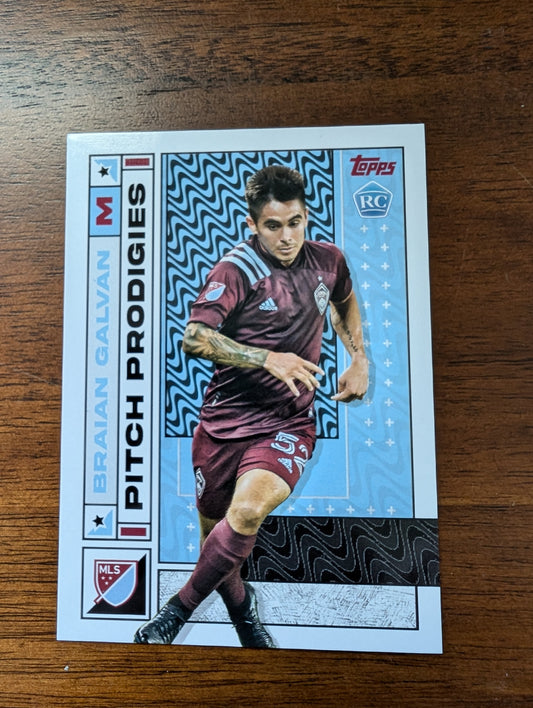 Braian Galvan - Colorado Rapids - Topps Major League Soccer - #68 - Rookie - Pitch Prodigies