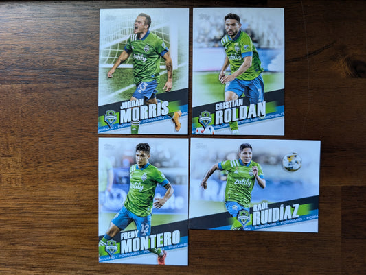 2022 MLS Base Seattle Sounders FC #104 + #144 + #149 + #184