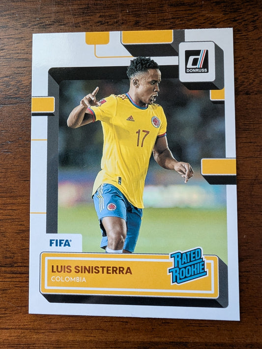 FIFA 2022-23 Panini Donruss - Rated Rookie - Luis Sinisterra - Colombia - #195