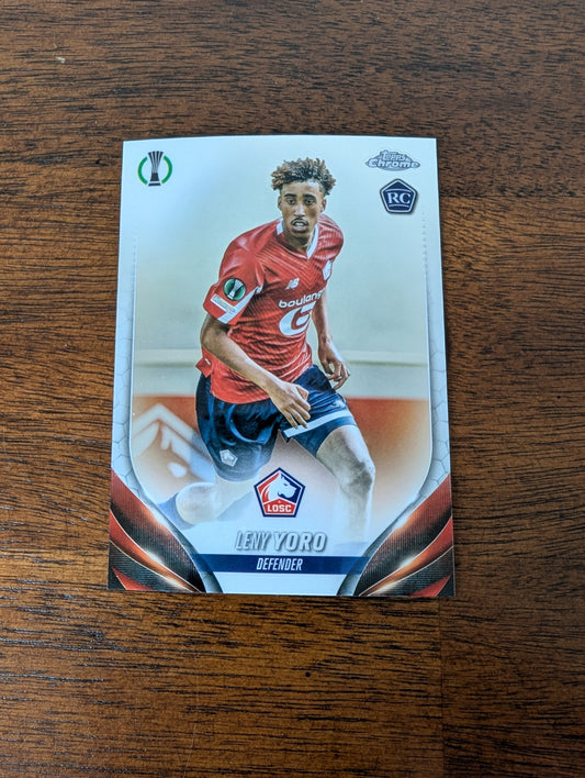 Leny Yoro - LOSC Lille - Topps Chrome - #154 - Rookie